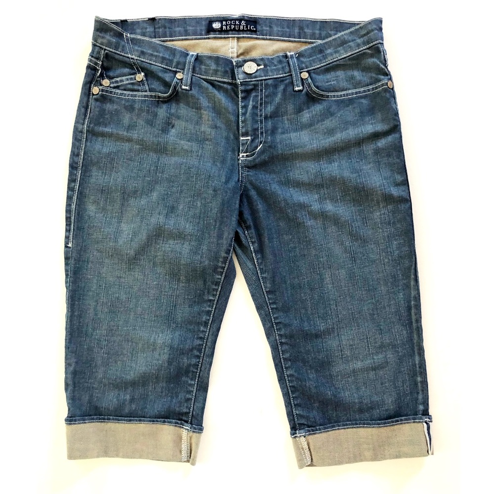 Vintage Med Rise Capri Jeans Rock and Republic